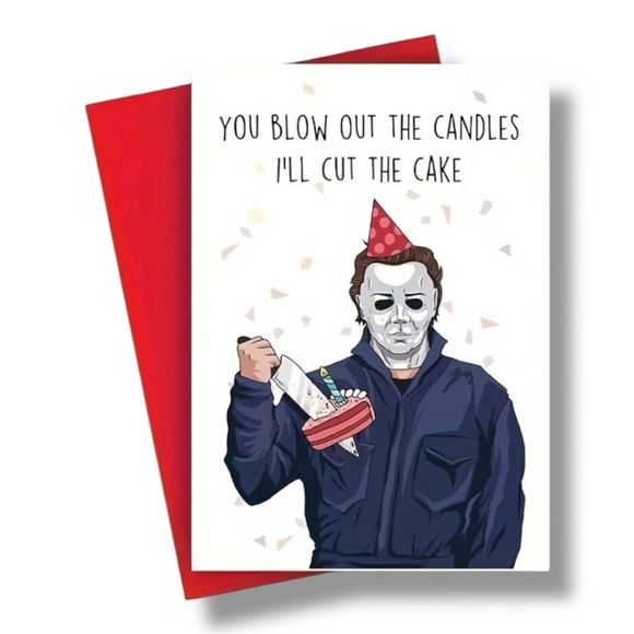 Micheal Myers Birthday Card - Picture 1 of 4